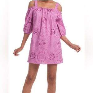 Trina Turk Kids Pink Embroidered Dress